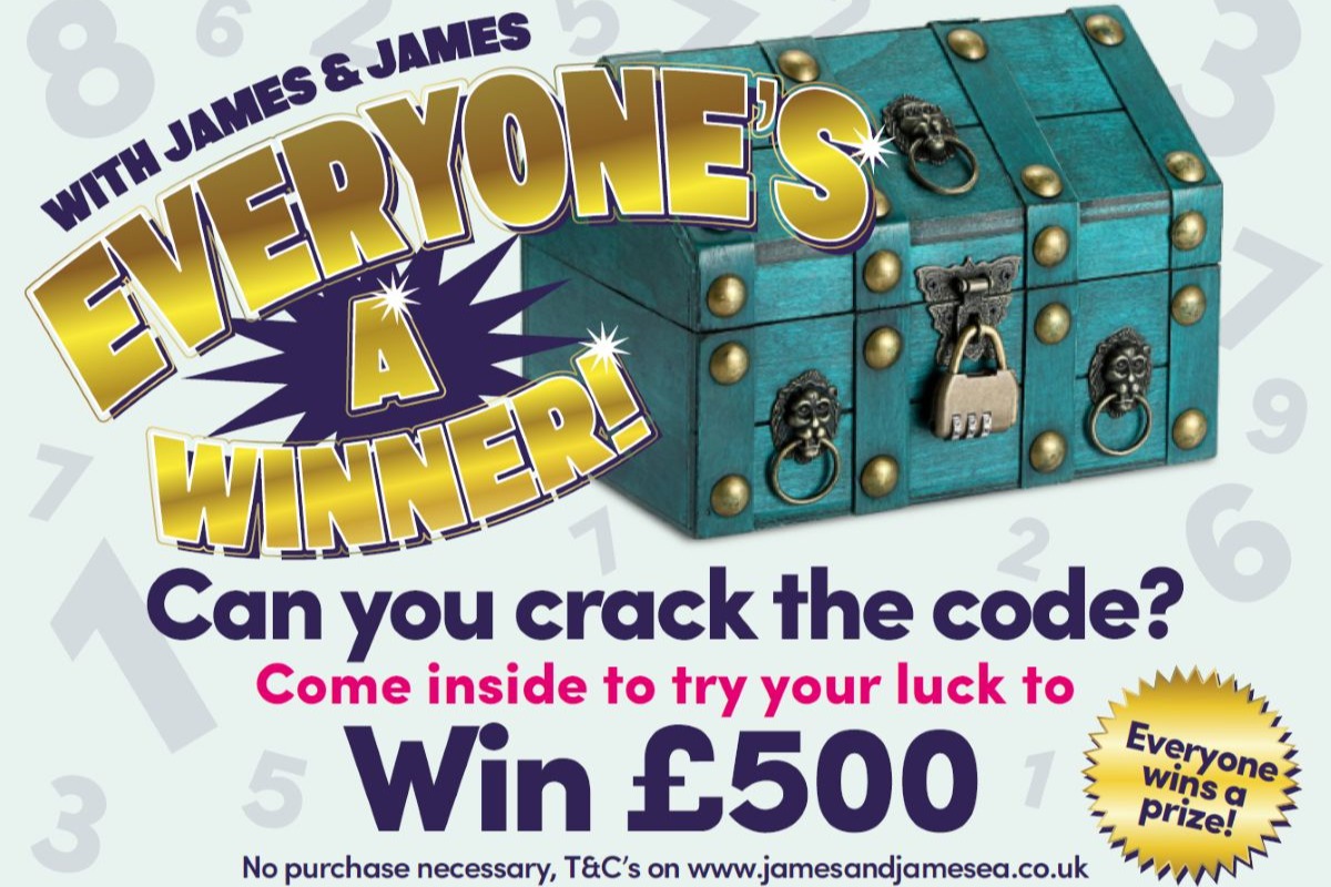 Win £500 by visiting a branch